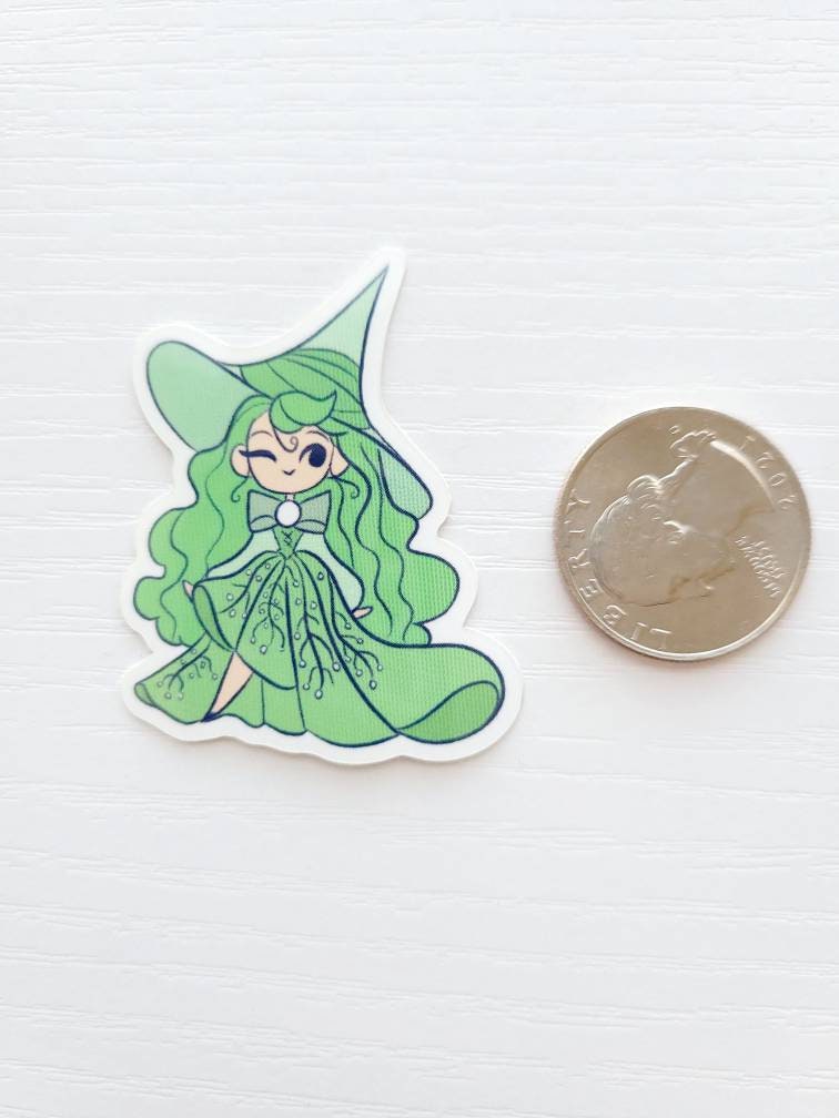 Birthstone Witch Vinyl Stickers - 2 in. stickers